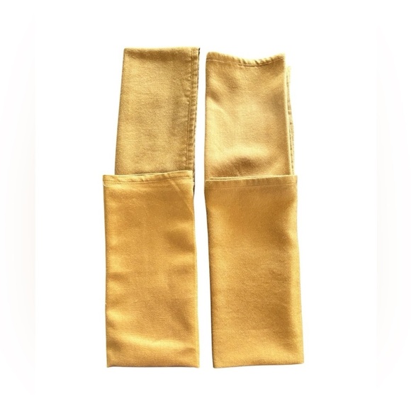 Set 4 Silk Bronze Gold Square Dinner Napkins 20X20 Entertaining Elegant Luxury - Picture 1 of 4